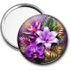 Miroir de poche - fleur exotique