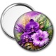 Miroir de poche - fleur exotique
