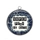 Pendentif Cabochon Argent - super prof de math