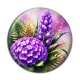 Cabochon Résine - fleur exotique