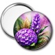 Miroir de poche - fleur exotique