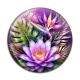 Cabochon Résine - fleur exotique