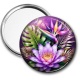 Miroir de poche - fleur exotique