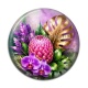 Cabochon Résine - fleur exotique
