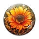 Cabochon Verre - tournesol
