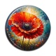 Cabochon Résine - coquelicot