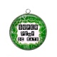 Pendentif Cabochon Argent - super prof de math