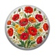 Cabochon Résine - coquelicot