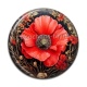 Cabochon Résine - coquelicot