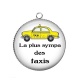Pendentif Cabochon Argent - la plus sympa des taxis