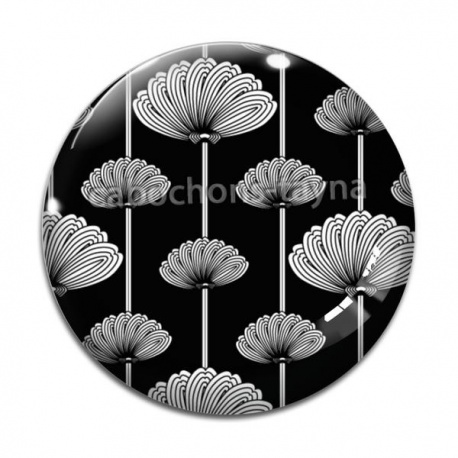 Cabochon Verre - feuille 