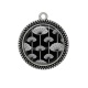 Pendentif Cabochon Argent - feuille 