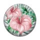 Cabochon Résine - fleurs exotique