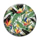 Cabochon Verre - feuille exotique
