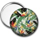 Miroir de poche - feuille exotique