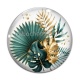 Cabochon Verre - feuille