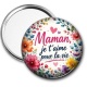 Miroir de poche - maman je t'aime pour la vie