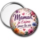 Miroir de poche - maman je t'aime pour la vie