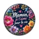 Cabochon Résine - maman je t'aime pour la vie