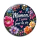 Cabochon Verre - maman je t'aime pour la vie