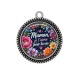 Pendentif Cabochon Argent - maman je t'aime pour la vie