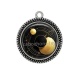 Pendentif Cabochon Argent - fond rond