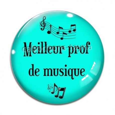 Cabochon Verre - meilleur prof de musique
