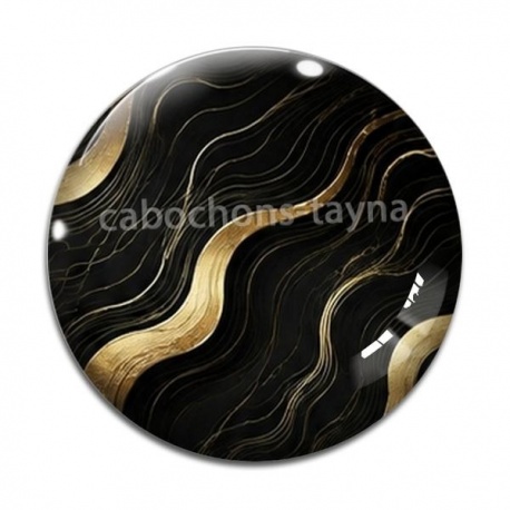 Cabochon Verre - fond vague
