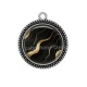 Pendentif Cabochon Argent - fond vague