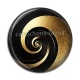 Cabochon Résine - fond spirale