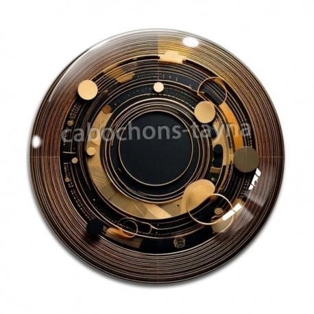 Cabochon Verre - spirale