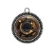 Pendentif Cabochon Argent - spirale