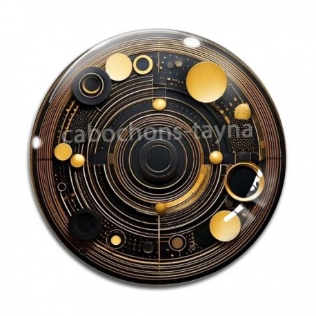 Cabochon Verre -  spirale