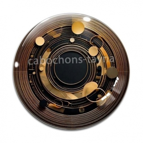 Cabochon Verre -  spirale
