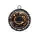 Pendentif Cabochon Argent -  spirale