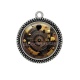 Pendentif Cabochon Argent -  spirale
