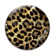 Cabochon Verre - fond peau animal 