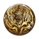 Cabochon Verre - fond peau animal 