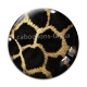 Cabochon Verre - fond peau animal 