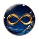 Cabochon Verre - signe infini