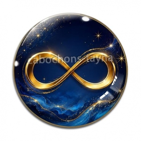 Cabochon Verre - signe infini