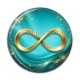 Cabochon Résine - signe infini