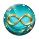Cabochon Verre - signe infini