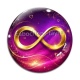 Cabochon Verre - signe infini