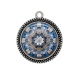 Pendentif Cabochon Argent - fleur
