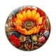 Cabochon Verre - tournesol