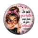 Cabochon Résine - je suis parfaite avec plein de jolis défauts
