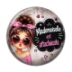 Cabochon Résine - mademoiselle est attachiante