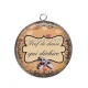 Pendentif Cabochon Argent - prof de danse qui déchire