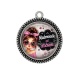 Pendentif Cabochon Argent - mademoiselle est attachiante